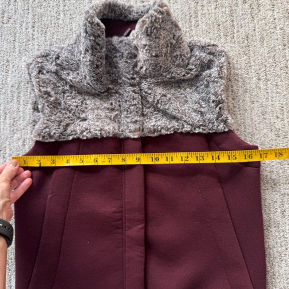 North Face - Hybernation Thermal 3D Vest Maroon Red Gray Shearling size XS - Picture 11 of 13